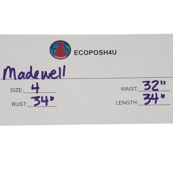 Madewell Womens Long Sleeve Floral Print Dress 4 - Picture 6 of 6